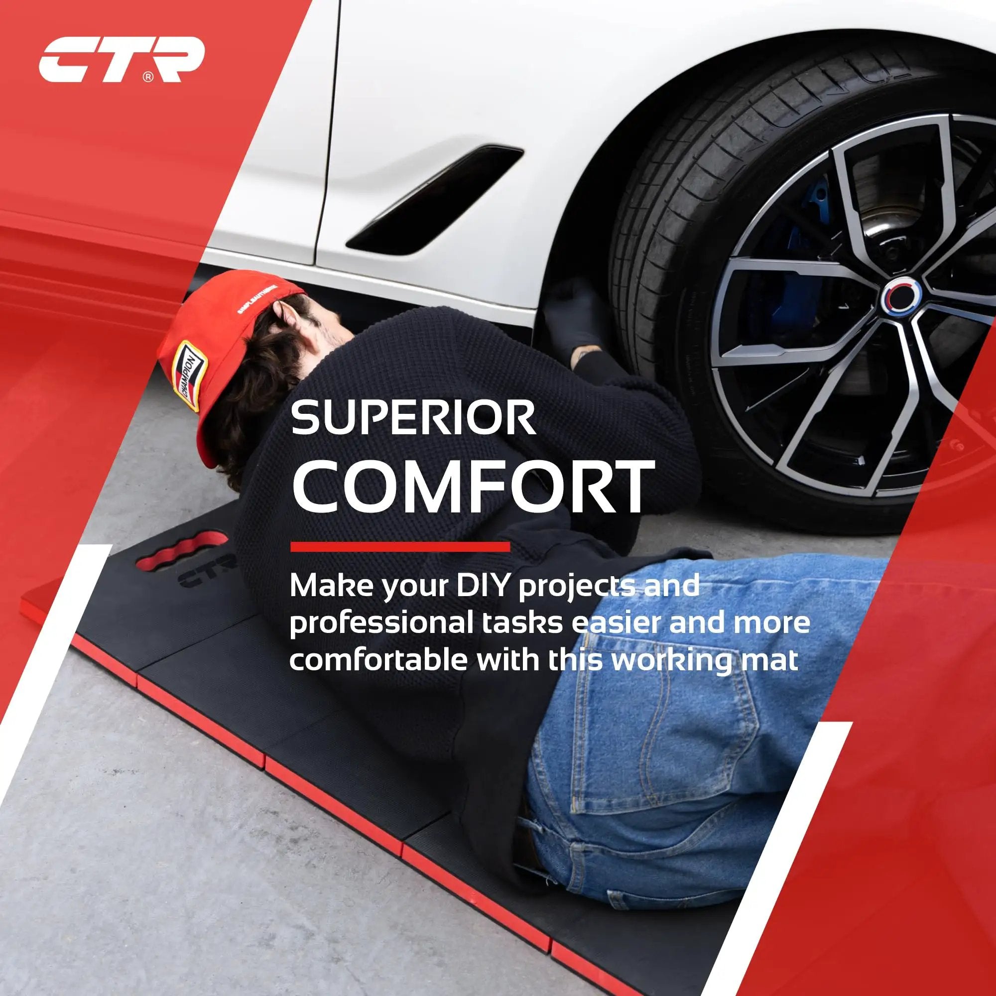 Mechanic Kneeling Pad Folding Mat for Easy Auto Work ✓