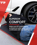 Mechanic Kneeling Pad Folding Mat For Under Car Work Pro Grade Heavy Duty EVA Foam Cushion with Carry Handle in use under car