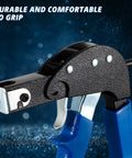 Close-up of a metal wall anchor gun from the Expansion Screw Petal Nut And Metal Setting Tool Set With 46 Pieces.