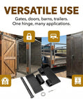 8 Pack Heavy Duty Gate Hinges Beefy Weld On Butterfly Hinges Solid Steel 5mm Thick For Gates And Doors Built To Handle Heavy Loads Long Lasting Outdoor Security Hardware on gates, doors, barns and trailers