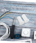 Super Cool DIYEAH Silicone Wall Hole Plugs Protecting Drywall Grommets Kit Made For Easy Screw Installation With Durable Antenna Protectors And Dirt Bike Throttle Tube Covers For Your Mini Split Lineset. White silicone wall hole plugs with wires, screwdriver, and outlet plate