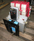 Type K Six Hundred Air Circuit Breaker With Rms Nine Microversa Tripping Unit For Four Eighty Vac Panels Plug And Play Setup built on a wooden pallet.