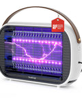 LED Bug Zapper Indoor Dual Band Attraction Mosquito Killer With 50,000 Hour Long Lasting LED Energy Saving High Voltage Electric Fly Trap Fly Killer For Indoor Use, featuring a rectangular design with a lit grid
