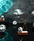 20 Piece Mini Mirror Disco Balls Set With Rope Assorted Silver Reflective Party Decor For 70s Weddings Dance Floors