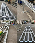 Light Duty Roller Conveyor System With Steel Frame And ABS Rollers For Warehouses And DIY Projects 30 40 50 Cm Wide Options Lengths Over 150 Cm Spliced