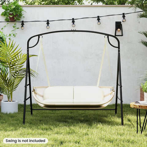 Heavy Duty Hammock Stand With A Frame For Porch Lawn Garden Backyard Supports Up To 660 Lbs Four Reinforced Crossbars