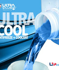 Lock In Superior Engine Care With This Gold IAT 50/50 Antifreeze Coolant Packed In A Jumbo 265 Gallon Tote pouring into a container.