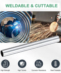 Two Pack 12 Inch 6063 Aluminum Round Tube With 1.14 Inch Inner Diameter And 1.26 Inch Outer Diameter Seamless Straight Pipe For Construction Machining DIY Crafts Garden Builds And Architectural Models displayed with welding and cutting visuals