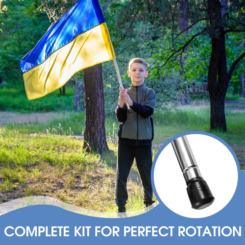 Solid Color Guard Weight Anchor Kit With Heavy Duty Flag Pole Caps And Non Slip Tape For Honor Guard Season setting up a clean rig.