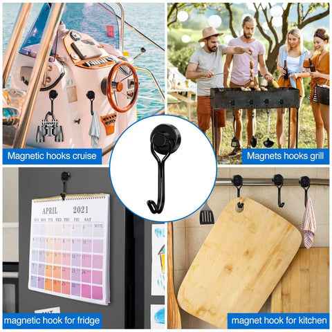 Heavy Duty Fridge Magnet Hooks Hold Like Crazy For Cruise Cabins And Kitchen Organization Six Pack at boat, grill, and fridge.