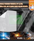 Easy Fit Front Cover Lens Replacement For MP-10 And Digital Elite Welding Helmets, 216326 Ultra Clear Scratch Resistant Lens