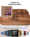 Vision 20W Laser Engraver With Smart HD Camera And Auto Lift Desktop Diode Laser Cutter showcasing texture matrix on wood