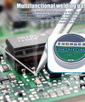 Flux Gel For Soldering Pro Level Ease Precision Paste For Circuit Repairs PCB Maintenance And Soldering Chips And Terminals Low Odor Eco Friendly No Mess Electronics Gel, close-up of gel application on circuit board.