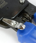 Close-up of Heavy Duty Ratcheting Wire And Cable Cutter For Copper And Aluminum Up To 500 MCM With Hard Oxide Cutting Head