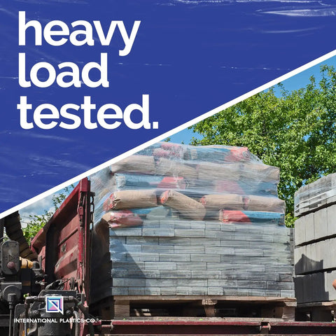 Pallet wrapped in Industrial Strength 18 Inch Stretch Film Wrap Roll Set For Moving And Packing on a truck bed