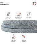 Raptor SD 54 Deck Belt Replacement 144 Inch Length 0.65 Inch Wide Heavy Duty Aramid Cord Belt with strength icons