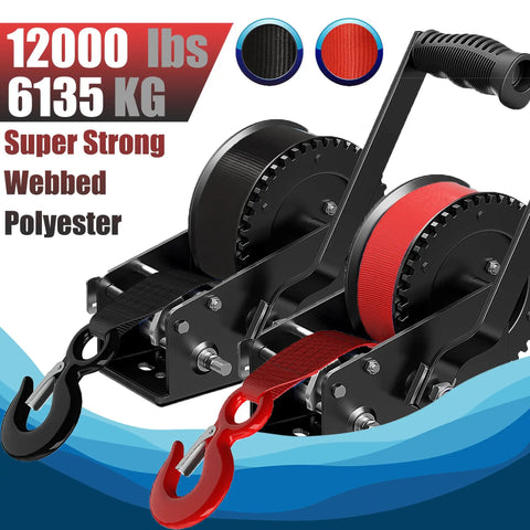 Tough As Nails Heavy Duty Boat Trailer Winch Strap With Rust Resistant Zinc Hook, 2 Inch By 20 Foot Tie Down, 10816 Lbs Breaking Strength For Auto Hauling And Marine Rigging