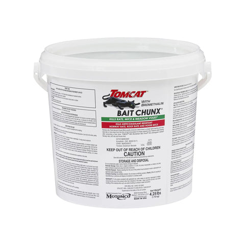 Proven Heavy Hitter Bromethalin Mouse And Rat Bait Blocks For Knockout Indoor And Outdoor Pest Control With Tamper Resistant Station Safety In Solid 4.25 Pound Bulk Pail.