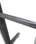 Side view of Blanking Panel 1U 19 Inch Rack Mount Kit Black 10 Pack for Server Cabinets and Network Racks, installed for airflow.