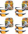 Storm-Ready Glare-Reducing Glasses For Driving In Rain And Snow, Rain Or Shine Visibility Boost, packaging and four glasses