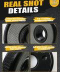 Close-up details of Two Pack 5/8-11 Angle Grinder Flange Nuts Self Locking Knurled Arbor Nuts for 4-1/2 to 9 Inch Grinders