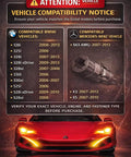 Low Profile E Torx Star Socket With U Joint Quarter Inch Drive E10 compatibility chart for BMW and Mercedes models