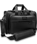 Underseat Duffle Bag for Travel Lightweight Carry On Personal Item That Fits Under Airplane Seat Weekender and Overnight Luggage Black