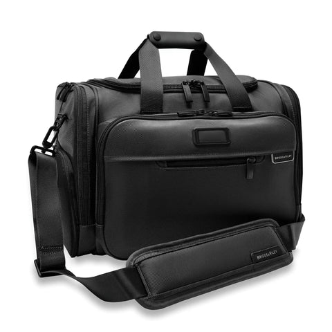 Underseat Duffle Bag for Travel Lightweight Carry On Personal Item That Fits Under Airplane Seat Weekender and Overnight Luggage Black