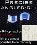 R Hop AEG Upgrade Kit With ZCI 6.02mm Tightbore Barrel, R-Hopped Performance, And Modify Flat Hop Bucking, angled-cut detail