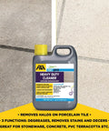 Grime Busting Heavy Duty Floor Cleaner and Degreaser for Porcelain Ceramic Natural Stone Terracotta Quarry Tile and Concrete bottle