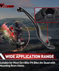 Left Hydraulic Disc Brake Lever For 50cc To 125cc Chinese Dirt Bikes And Pit Bikes Replacement Ergonomic Grippy Hand Lever Adjustable Reach Durable Billet Aluminum Fits SSR Taotao Apollo And More
