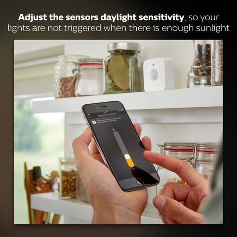 Hue Motion Sensor For Smart Lights That Respond To Movement, Requires Hue Bridge, Easy No Wire Installation, Battery Powered, Automate Home Lighting From Anywhere, A Breeze To Set Up And Everyday Use
