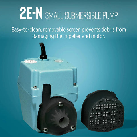 300 GPH 115 Volt Oil Filled Submersible Pump With Aluminum Die Cast Housing Direct Drive, Rust Resistant, Blue