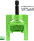 Heavy Duty U Joint Puller For Semi Trucks Class 7 8 Pro Grade U Joint Removal Tool For Drivelines Press Removes Seized Bearing Cups Without Damaging Yokes Or Driveshaft Components Beefy And Easy To Use In The Shop green tool