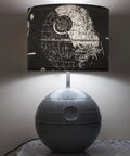 Death Star 3D Touch Lamp USB LED Desk Light With Printed Death Star Shade, 14 Inch Tall, sphere base, Star Wars theme