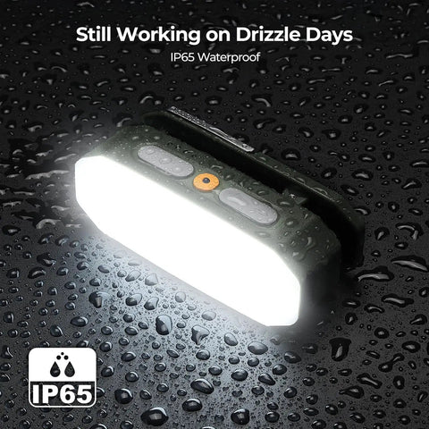 Movable Area Light For Camping And Emergencies Rechargeable 3200mAh Lantern With IP65 Waterproof Design in rain