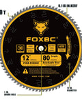 12 Inch Miter Saw Blade 80 Tooth Fine Finish Crosscutting Wood Blade Pro Grade With 1 Inch Arbor For Ultra Smooth Clean Cuts