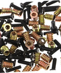 Mixed metal screws and bolts from Wood Threaded Inserts And Nuts Kit With Bolts And Hex Wrenches And Drill Bit For Quick DIY Wood Assembly