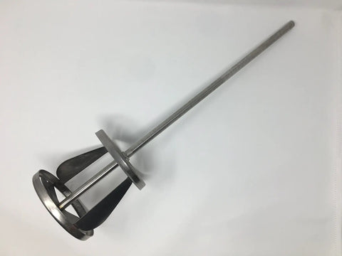 PS-1 1/2 Shaft Stainless Steel Mixing Blade for 5-10 Gallon Mixers with Vortex Action, durable corrosion-resistant design