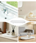 Natural Diatomite Water Absorbing Stone Tray Set Of Two Quick Drying Countertop Catcher for kitchen sink and vanity use.