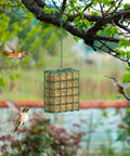 Outdoor Suet Bird Feeder Hanging Basket For Garden And Yard Attracts Woodpeckers Nuthatches And Songbirds With Easy Tree Trunk Mount Durable Suet Cake Feeder That Lets Birds Perch From All Sides And Stay Fed