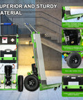Huge 1200w Electric Stair Climbing Hand Truck For Moving Heavy Loads Like Fridges Furniture And Water Heaters Up To 880 Lbs One Go Save Your Back Tired? showing sturdy material and design features.
