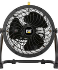 Front view of Industrial Grade 14 Inch High Velocity Drum Fan with Four Speed Settings and 360 Degree Adjustable Drum Head