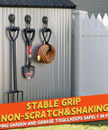 Magnetic Hooks 2 Pack Heavy Duty With Anti Slip Coating And Non Slip Bent Design For Garden Tools And Ropes 20 Lb Capacity Pegboard