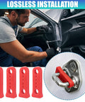 Heavy Duty Car Door Damper Buffer Sound Deadener Seal To Knock Out Annoying Rattles And Mute Road Vibrations With Premium Thick Rubber, 4 Red pads.