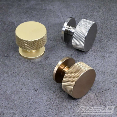 Dope Champagne Bronze Knurled Round Cabinet Knobs 30 Pack For Kitchen Cabinets And Furniture Upgrade Solid Metal Hardware