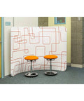 Two Twixt Active Movement Seating Chair With Ergonomic Support Desk Height Adjustable Comfy Orange Mesh Office Chair