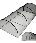 30 Ft Portable Baseball And Softball Batting Cage For Backyard Setup Collapsible Net With Fiberglass Poles Durable Polyester Netting Semi Open Design