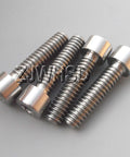 4 Pack Titanium 1/4-20 By 1 Inch Hex Socket Cap Head Screws With Allen Drive, Aerospace Grade Ti 6Al4V, USA Thread