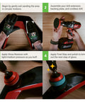 DIY Car Polishing Kit For Orange Peel Removal And Deep Mirror Shine step-by-step sanding and polishing process.
